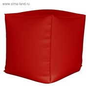 Пуфик Куб мини, ткань нейлон, цвет красный фотография