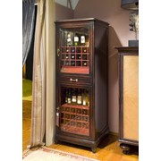 Шкаф винный деревянный с витриной Faber