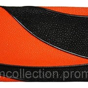 Кошелёк из кожи ската ST 52 DC Black / Orange фотография