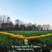 Строительство футбольного поля, искуственная трава фото
