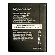 Аккумулятор для Highscreen Alpha Rage (2000 mah) фото