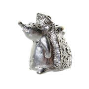 Сувенир наперсток Ежик серебрение фотография