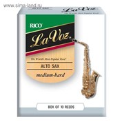 Трости для саксофона альт Rico RJC10MH La Voz (Medium-Hard), 10шт фотография