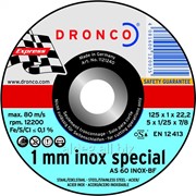 Абразивный отрезной диск Dronco AS 60 T 125х2/1 фотография