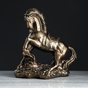 Статуэтка “Конь на дыбах“ бронзовый цвет, 37 см фото