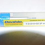 Фреза концевая ц/х d 1,5 (z3) 50/4мм, хв. 4мм HRC45 CARBIDE, BEABLE фото