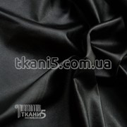 Ткань Кожзам на велюре (черный) 4328