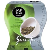 Джаф Ти (JAF TEA) Ганпаудер 100 г., зелёный чай в фигурной пачке