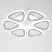 Люстра с ПДУ 10028/6WT LED 96Вт 3000-6000К диммер белый 50х50 см фото