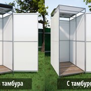 Душ дачный Чистюля . Вариант с тамбуром и без. Бак от 55 до 200 литров с подогревом и без. Доставка. №13-87 фото