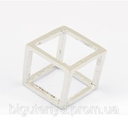 Кольцо “Куб серебряный“ фото