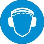 Знак Необходимо носить средства для защиты органов слуха фото