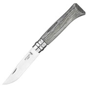 Нож Opinel №08, нержавеющая сталь, ручка из березы, серая ручка, 002389 фото