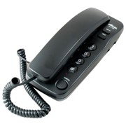 Телефон RITMIX RT-100 black, световая индикация звонка, отключение микрофона, черный, 15116194 фото