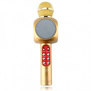 Беспроводной караоке микрофон со встроенной колонкой Wster WS-1816 (золото) фото