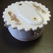 Керамическая распаячная коробка в стиле Ретро для открытой проводки