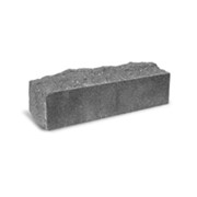 Кирпич Скала 1 серый на белом цементе фото