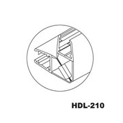 Профиль акриловый магнитный стекло-стекло 90° HDL – 210 фото