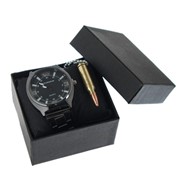 Подарочный набор 2 в 1 “Bolingdun“: наручные часы, d=4.8 см, кулон фото
