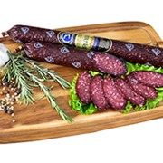 Колбаса сырокопченая мясная «Еврейская экстра» фото