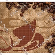 Схема для частичной вышивки бисером Зерно кофе фотография