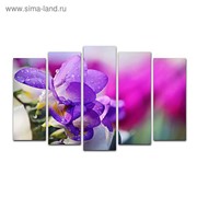 Картина модульная на подрамнике “Фиолетовый цветок“ 125*80 см фото