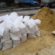 Песок в мешках (мелкозернистый 50-58 кг) фото