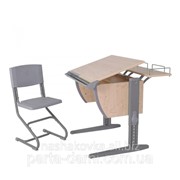 Набор школьной мебели Дэми СУТ.14-01 клен/серый со стулом