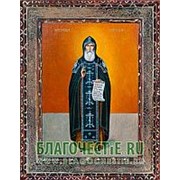 Благовещенская икона Кукша Одесский, преподобный, копия старой иконы, печать на дереве Высота иконы 11 см фото