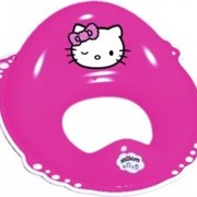 Накладка на унитаз Hello Kittyc нескользящими резинками - розовый Maltex. 3165. фото