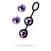 Набор вагинальных шариков Toyfa фиолетовый 14,6 см фото