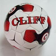 Мяч футбольный CLIFF бело-красно-черный