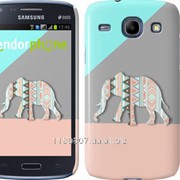 Чехол на Samsung Galaxy Core i8262 Узорчатый слон 2833c-88 фото
