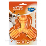Игрушка для собак резиновая с ароматом курицы, Юмми, оранжевая DUVO+ фото