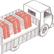 Устройства для пакетной перевозки силикатного кирпича автомобильным транспортом (обвязки)