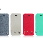 Чехол Hoco for iPhone 5/5S Star series Leather case Grey (HI-L032G), код 51901 фотография