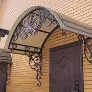 Навесы и козырьки балконные из металла фото