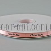 Лента атласная розовая Handmade 1 см /1м 570493 фотография