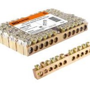 Шина “N“ нулевая 6х9мм 12/1 (12 групп/крепеж по центру) TDM ELECTRIC SQ0801-0040 фото