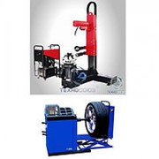 Комплект Станок шиномонтажный грузовой вертикальный TS-26+TS-850 Балансировочный станок 380V фото