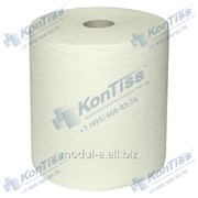 Профессиональные однослойные рулонные полотенца на специализированной втулке из целлюлозы белого цвета торговой марки KonTiss ТДК-1-200 W Matik фото