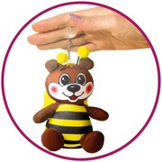 Антистрессовая игрушка-брелок “Пчелка“ фото