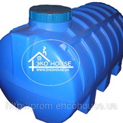 Горизонтальная пластиковая емкость(бак) 2000 литров