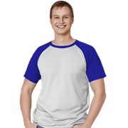 Мужская спортивная футболка StanPrint 30 Белый-Синий S/46 фото