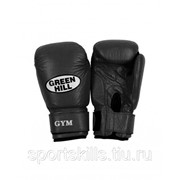 Перчатки боксерские GYM BGG-2018, 12oz, кожа, черный фотография