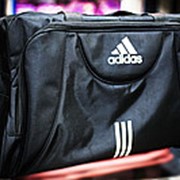 Большая спортивная дорожная сумка ADIDAS 63х36х40см черная фото