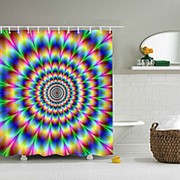 Ослепительный дизайн Красочный шаблон ванной водонепроницаемый полиэстер Ткань Душ занавес фото