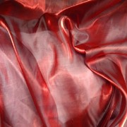 Ткань Органза Бордовый Хамелеон