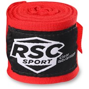 Бинт боксёрский RSC Эластик, RSC006, Красный, 2,5 м фото