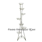 Подставка для цветов металл Вышка 7 яч.(антик бронза) h=175см (шт.) фото